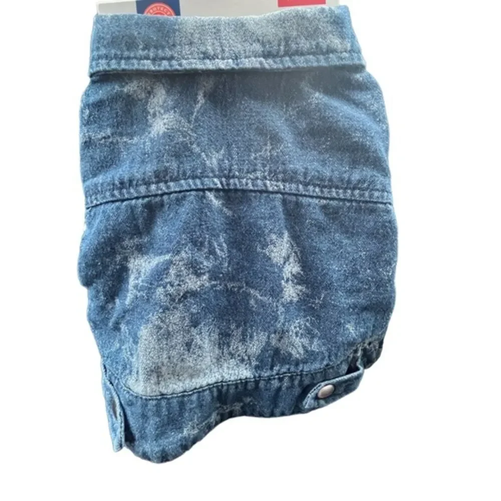 Top Paw Brand Dog Denim Jacket Short Sleeve